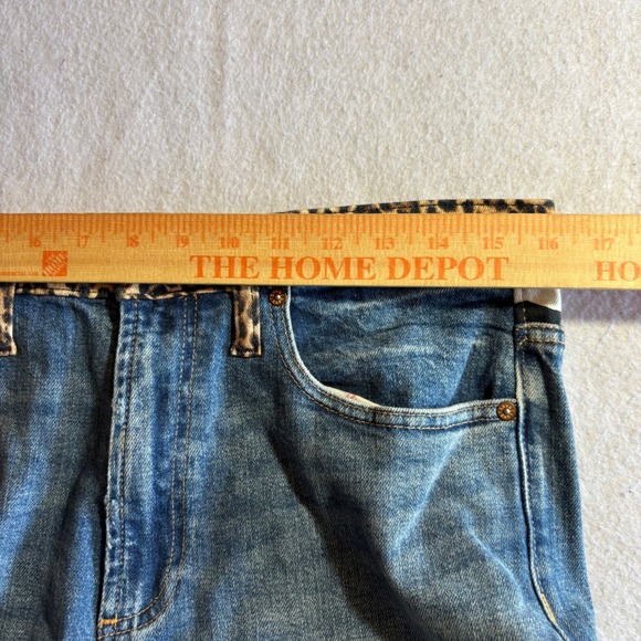 ALICE OLIVIA Jeans Womens Pretty Wild Amazing High Rise Girlfriend Leopard Zebra - Picture 7 of 12